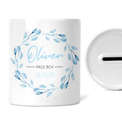 Personalised Page Boy Money Box | Add a Name & Date | Custom Page Boy Gift, Custom Page Boy Gift | Present For Page Boy