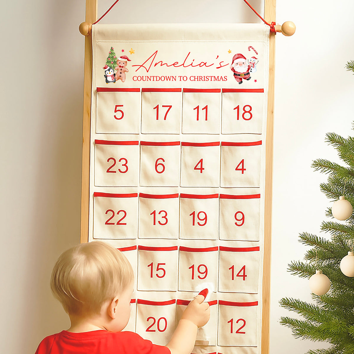 Personalised Advent Calendar | Christmas Countdown Calendar | Custom Children’s Advent Calendar, Personalised Kids Christmas Advent Calendar