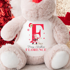 Personalised Christmas Teddy | Reindeer Teddy | Personalised Christmas Gift, Baby Christmas Kids, Children's Christmas Gift | Santa Initial