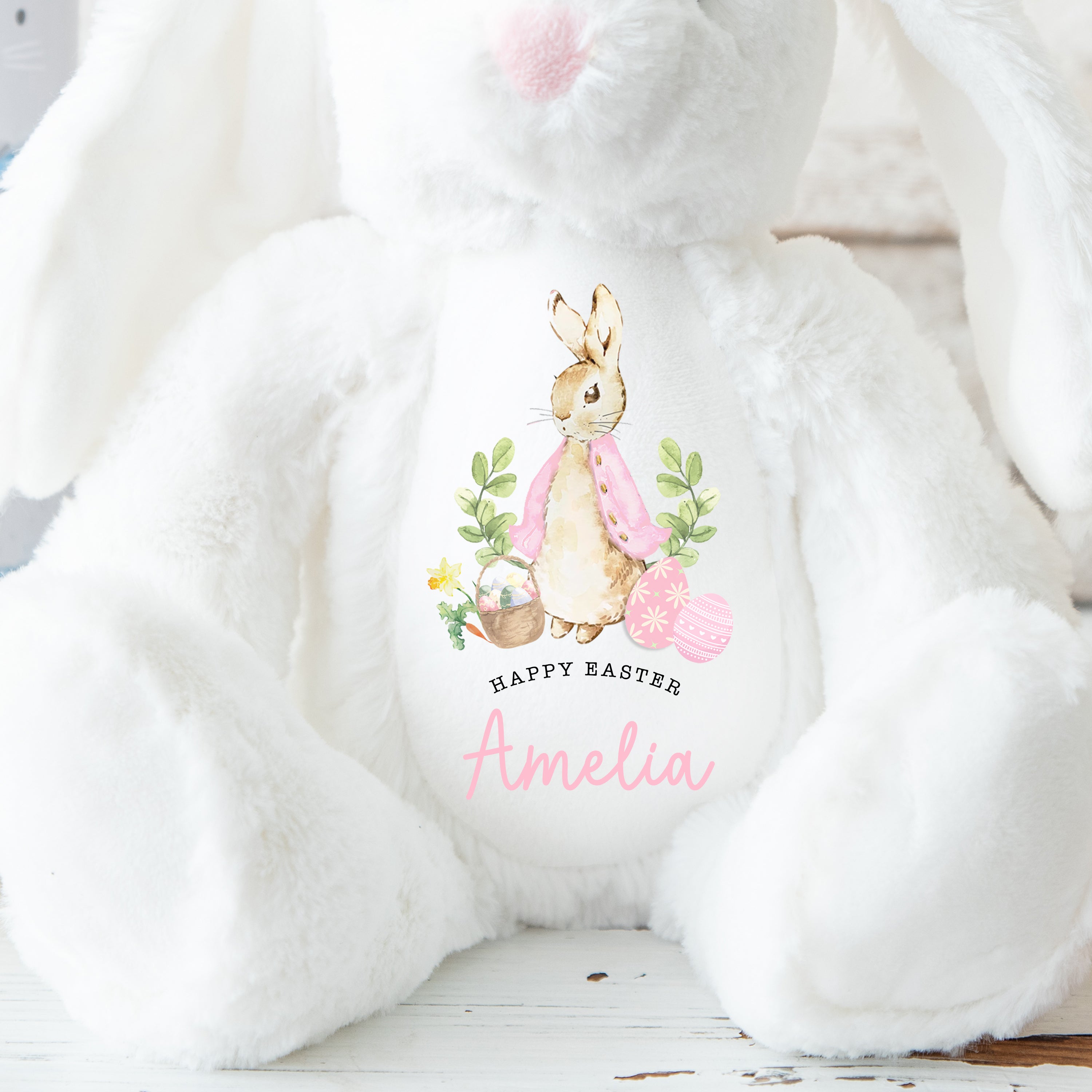 Personalised Easter Teddy | My 1st Easter Teddy | Easter Gift, First Easter Plush | Personalised Easter Gift, Girls 1st Easter Bunny