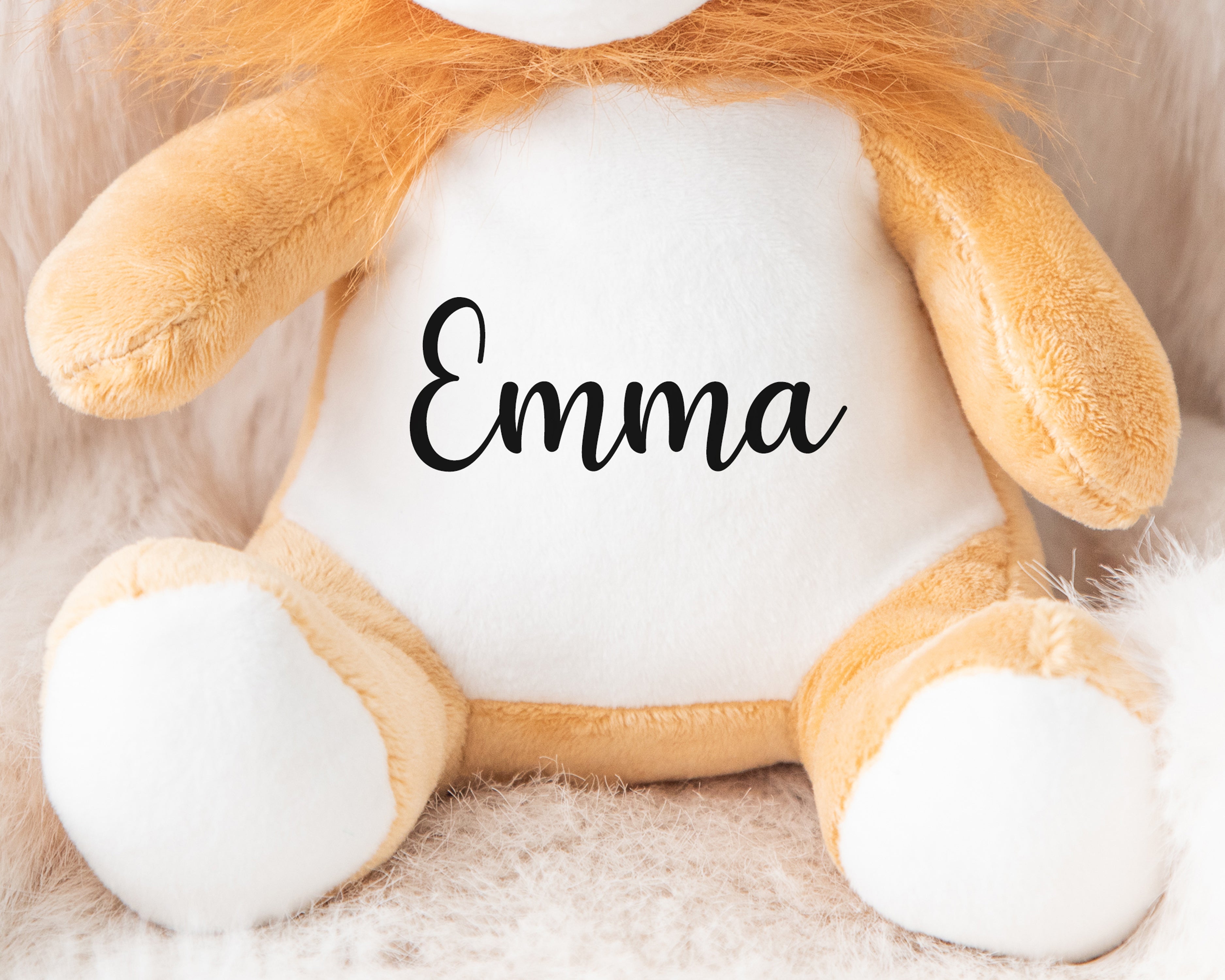 Personalised Teddy | Custom Lion Teddy - Handwritten | Personalised Children's Teddy, Kids Animal, Personalised Birthday Gift, Personalised Animal Name