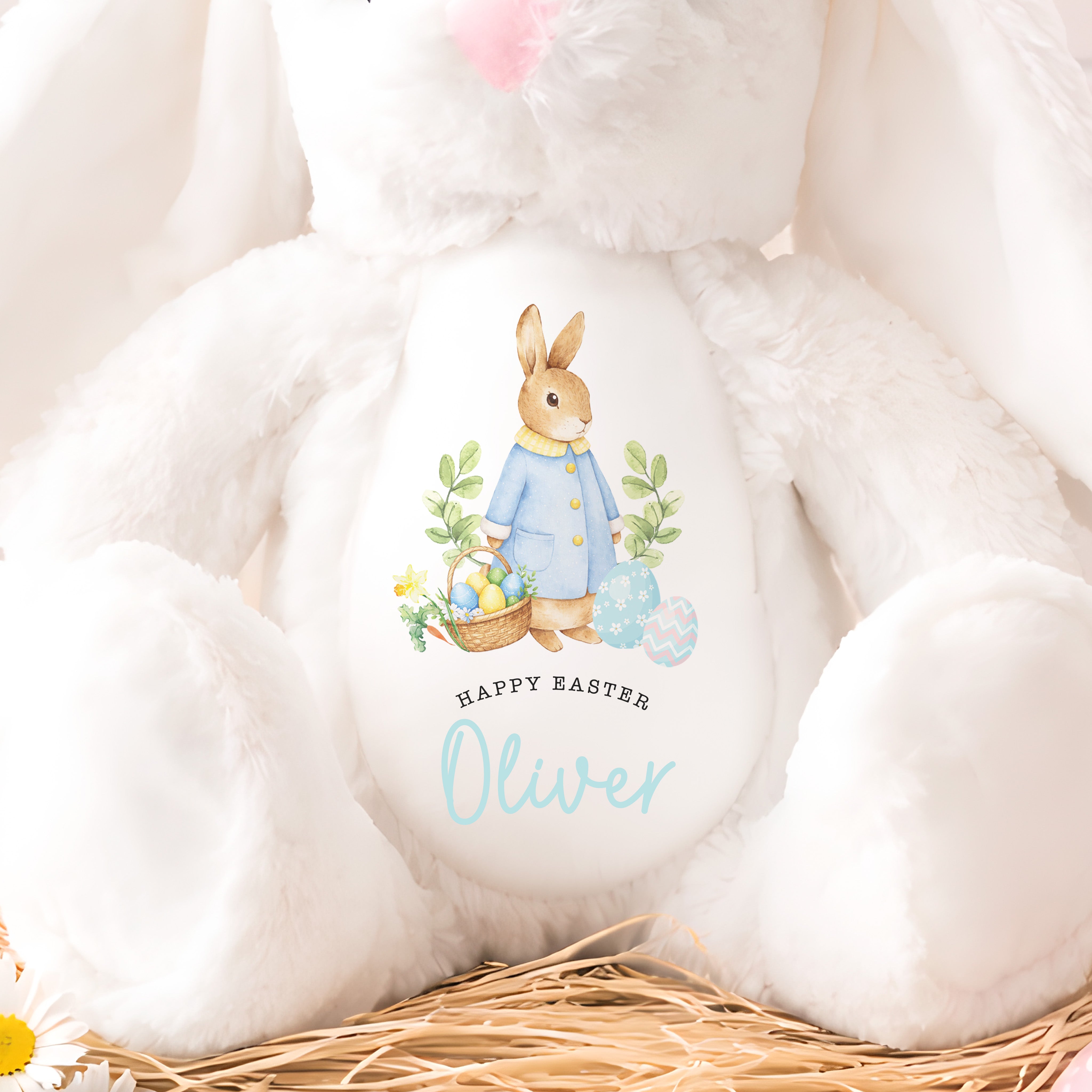 Personalised Easter Teddy | My 1st Easter Teddy | Easter Gift, First Easter Plush | Personalised Easter Gift, Boys 1st Easter Bunny