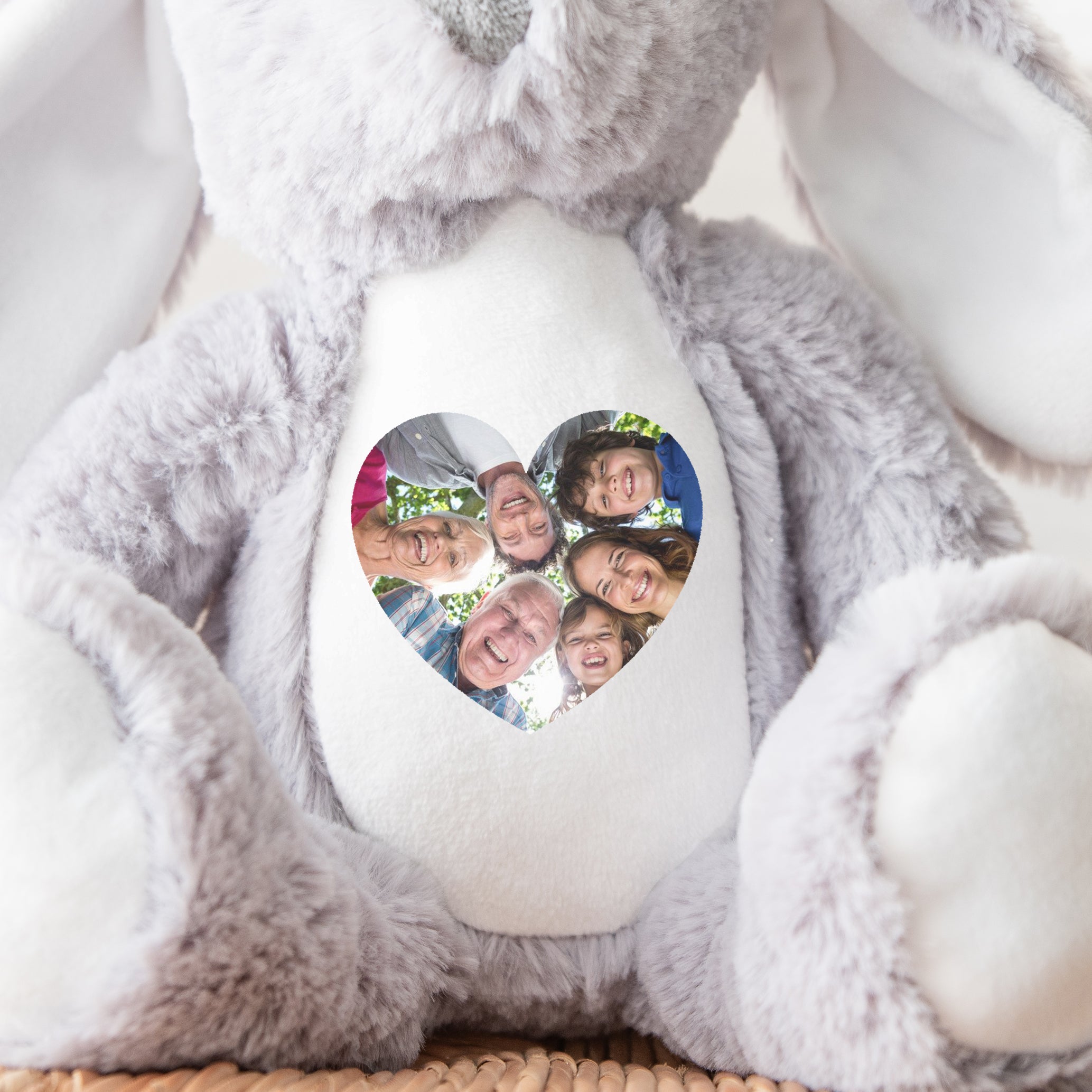 Personalised Photo Teddy, Keepsake Picture Gift l | Picture Teddy Bear | Sentimental Photo Present, Birthday Teddy, New Baby Teddy