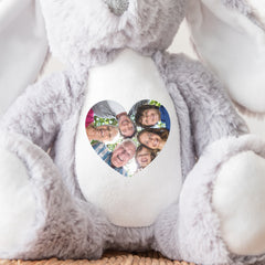 Personalised Photo Teddy, Keepsake Picture Gift l | Picture Teddy Bear | Sentimental Photo Present, Birthday Teddy, New Baby Teddy