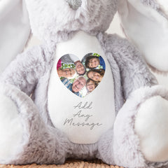 Personalised Photo Teddy - Photo & Message l | Picture Teddy Bear | Sentimental Photo Present, Birthday Teddy, New Baby Teddy