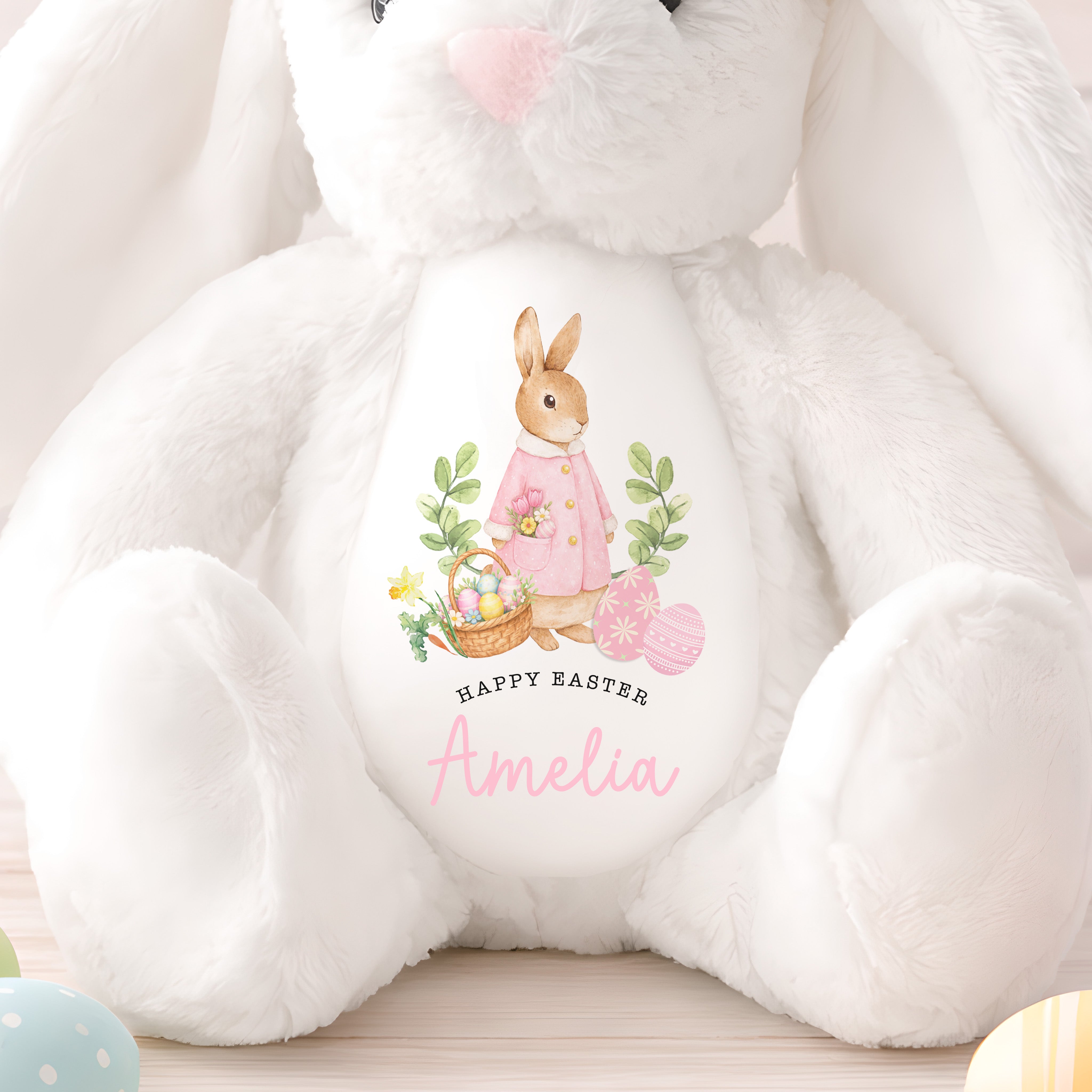 Personalised Easter Teddy | My 1st Easter Teddy | Easter Gift, First Easter Plush | Personalised Easter Gift, Girls 1st Easter Bunny