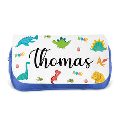 Personalised Children’s Pencil Case | Pencil Case for Girls, Pencil Case for Boys - Back to School | Custom Kids Pencil Case - Dinosaurs