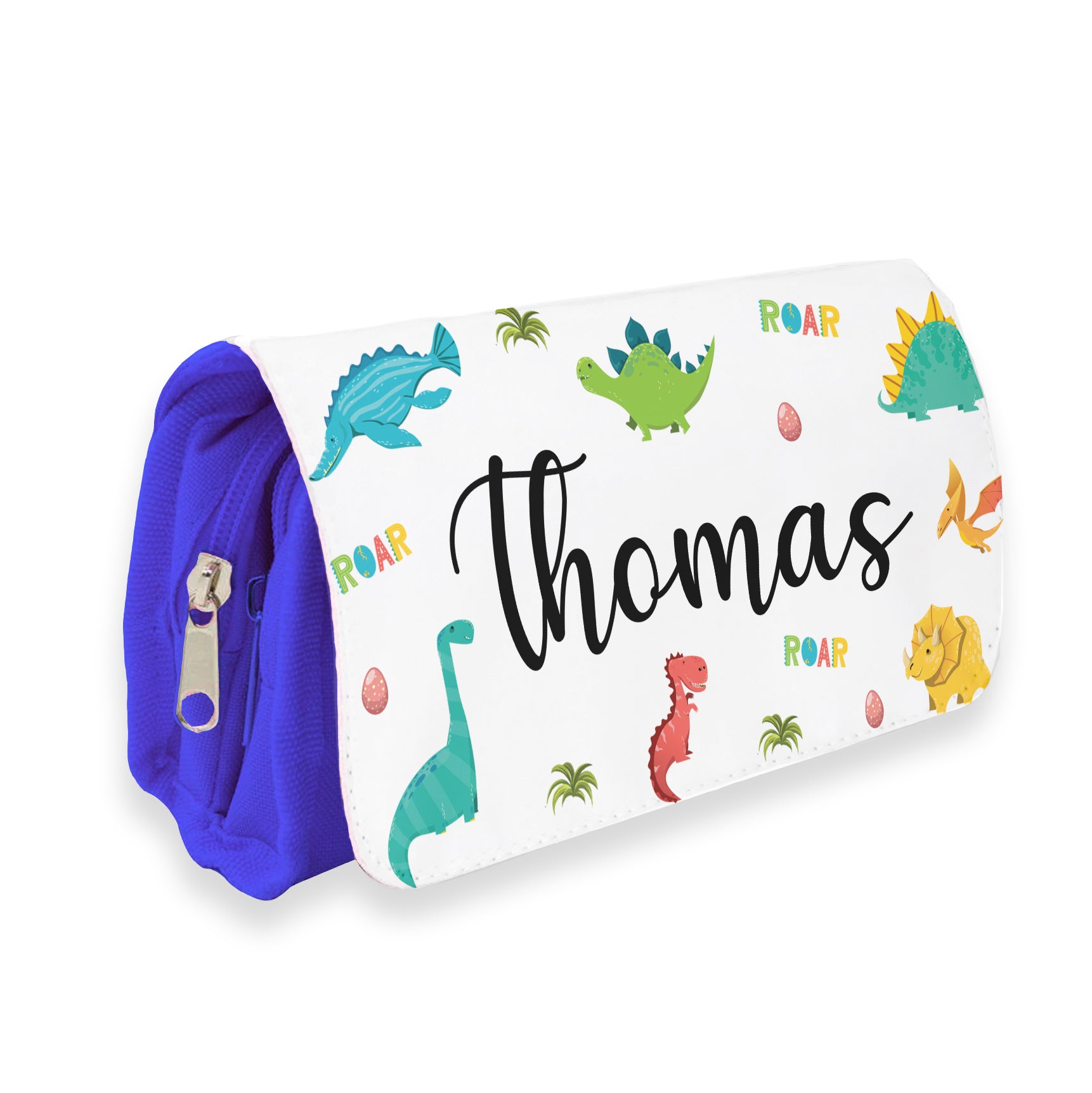 Personalised Children’s Pencil Case | Pencil Case for Girls, Pencil Case for Boys - Back to School | Custom Kids Pencil Case - Dinosaurs