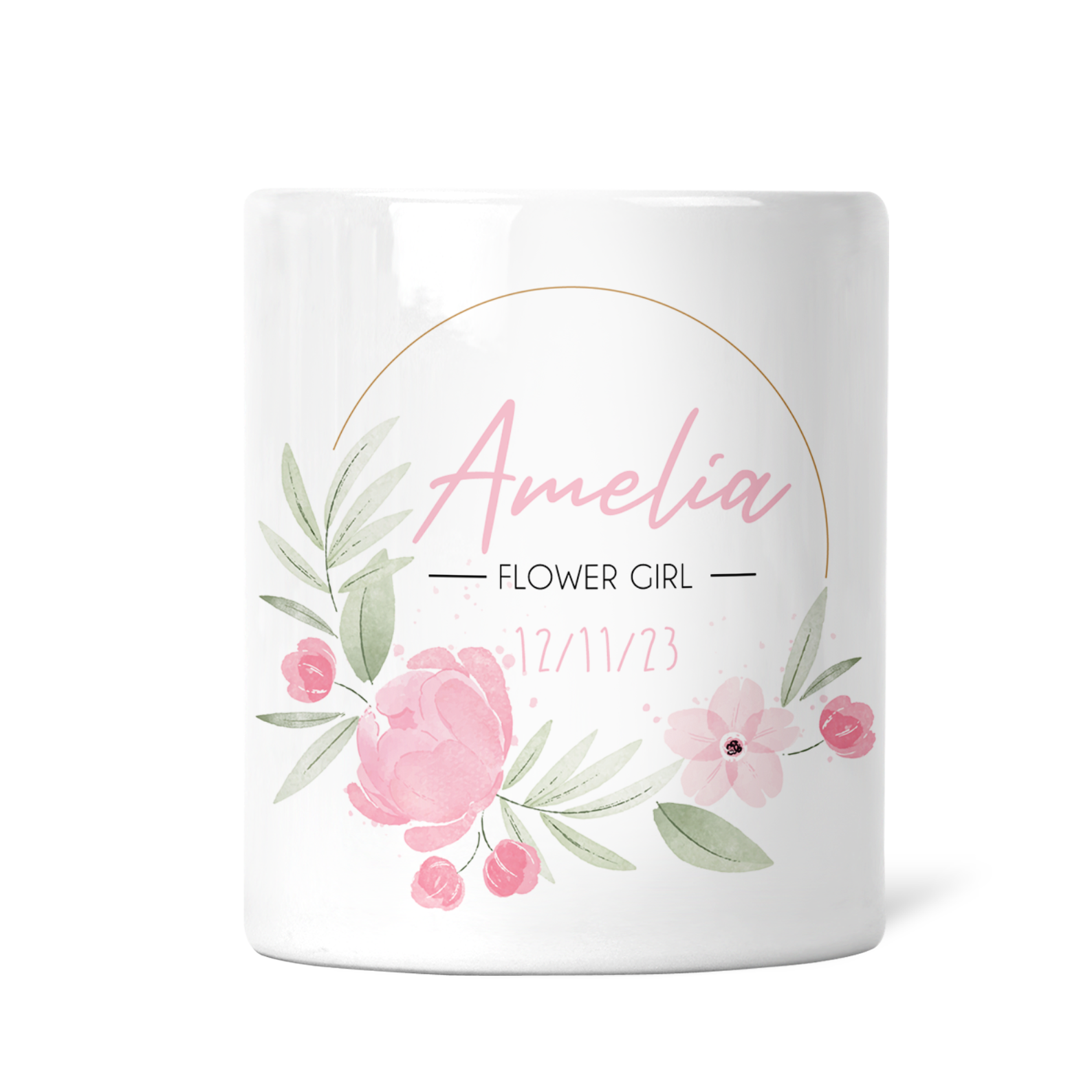 Personalised Flower Girl Money Box | Add a Name & Date | Custom Flower Girl Gift, Custom Flower Girl Gift | Present For Flower Girl