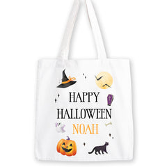 Personalised Halloween Trick or Treat Bag | Happy Halloween | Halloween Tote Bag | Personalised Halloween Gift