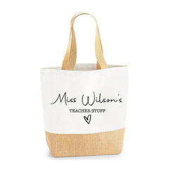 Thank You Teacher Gift, Personalised Teacher Bag | Personalised Teacher Gift, Teacher Present. End Of Term Gift, TA Gift - Teacher Stuff