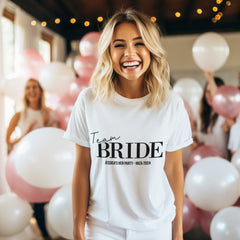 Personalised Hen Do T Shirts | Any Colour | Bachelorette Party Shirts, Custom Bridal Party T Shirts, Team Bride T-Shirts, Hen Party T Shirts