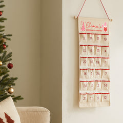 Personalised Advent Calendar | Christmas Countdown Calendar | Custom Children’s Advent Calendar, Personalised Kids Christmas Advent Calendar | Pink