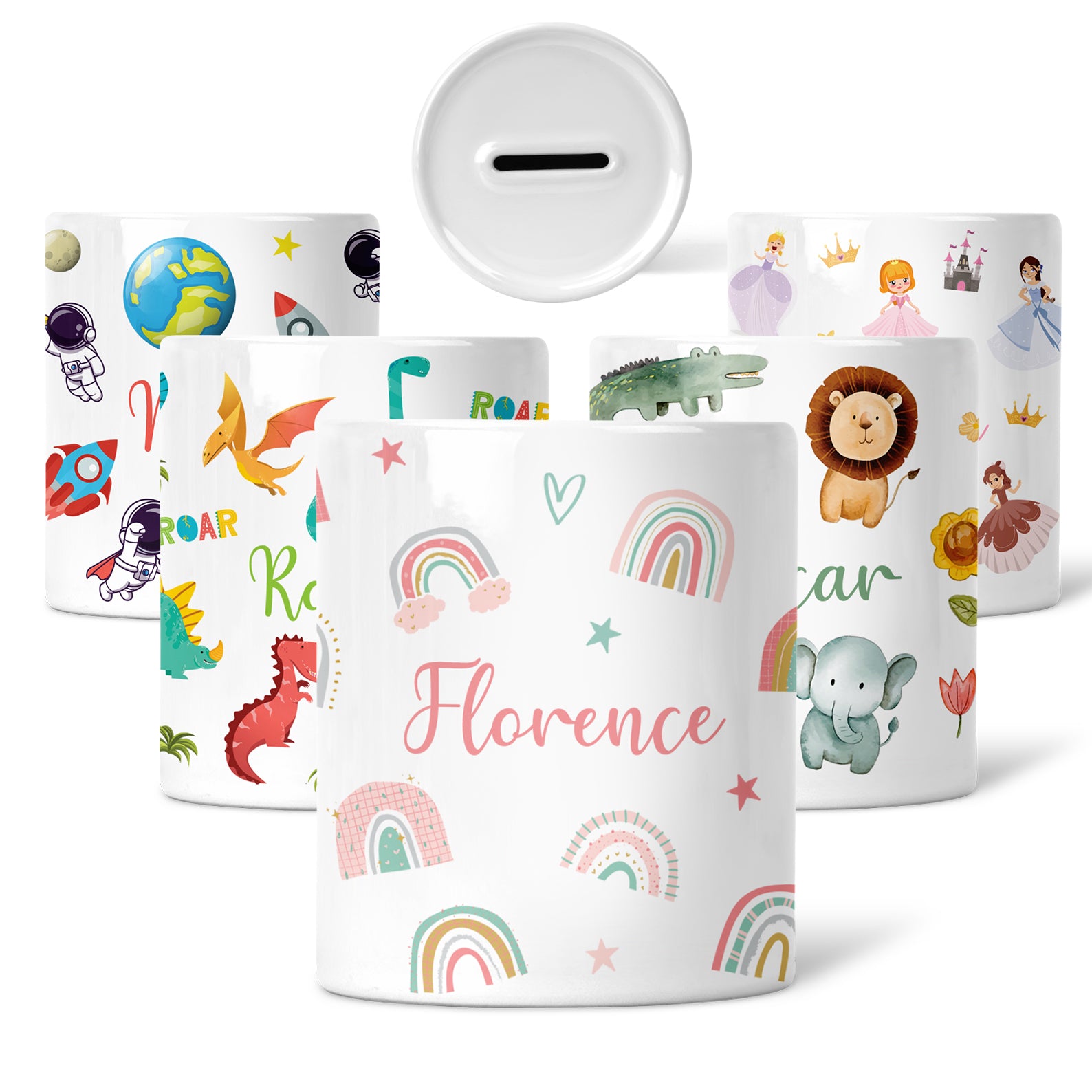 Personalised Money Box | Custom Ceramic Money Pot | Personalised Kids Keepsake | Personalised Children's Money Box