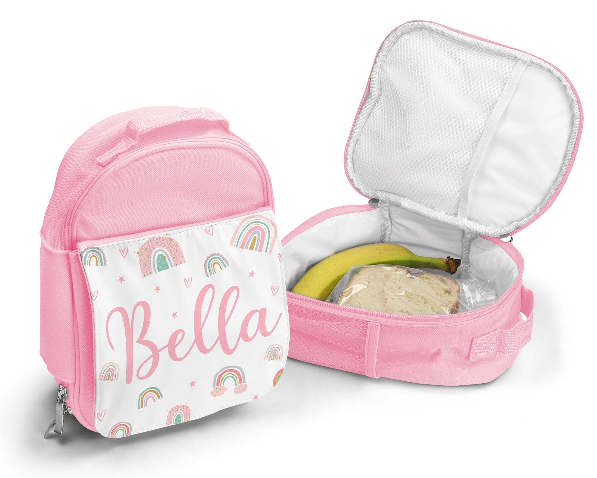 Kids Personalised Lunch Bag - Rainbows