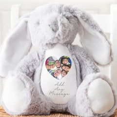 Personalised Photo Teddy - Photo & Message l | Picture Teddy Bear | Sentimental Photo Present, Birthday Teddy, New Baby Teddy