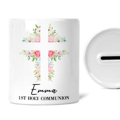 Personalised First Holy Communion Gift | Custom Money Box | Add A Name & Date | Custom Holy Communion Gift | Holy Communion Gifts