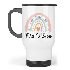 Thank You Teacher Gift - Teacher Travel Mug | Personalised Teacher Gift, Thank You Teacher Present. End Of Term Gift, Teacher Assistant Gift