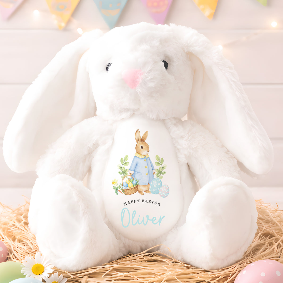 Personalised Easter Teddy | My 1st Easter Teddy | Easter Gift, First Easter Plush | Personalised Easter Gift, Boys 1st Easter Bunny