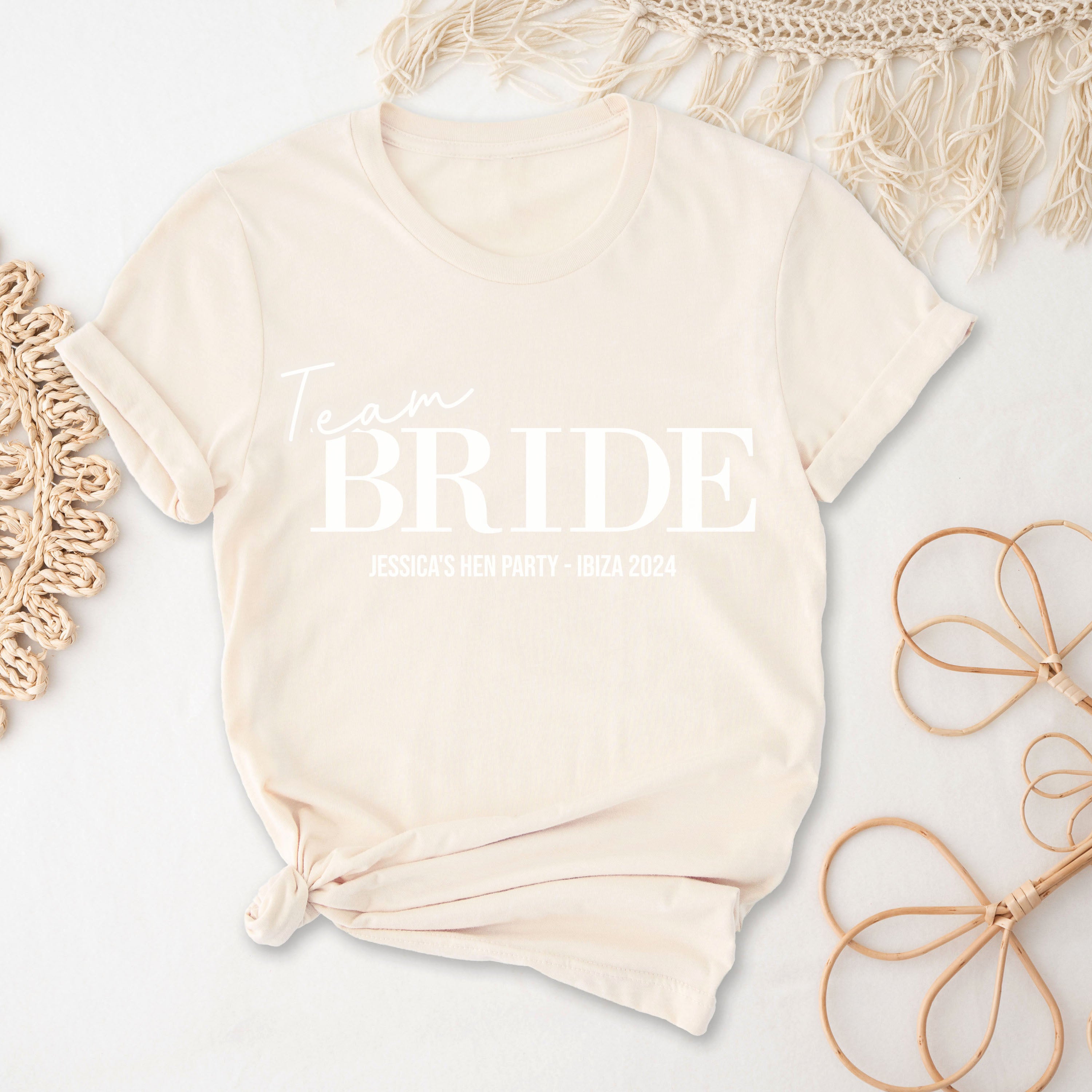 Personalised Hen Do T Shirts | Any Colour | Bachelorette Party Shirts, Custom Bridal Party T Shirts, Team Bride T-Shirts, Hen Party T Shirts