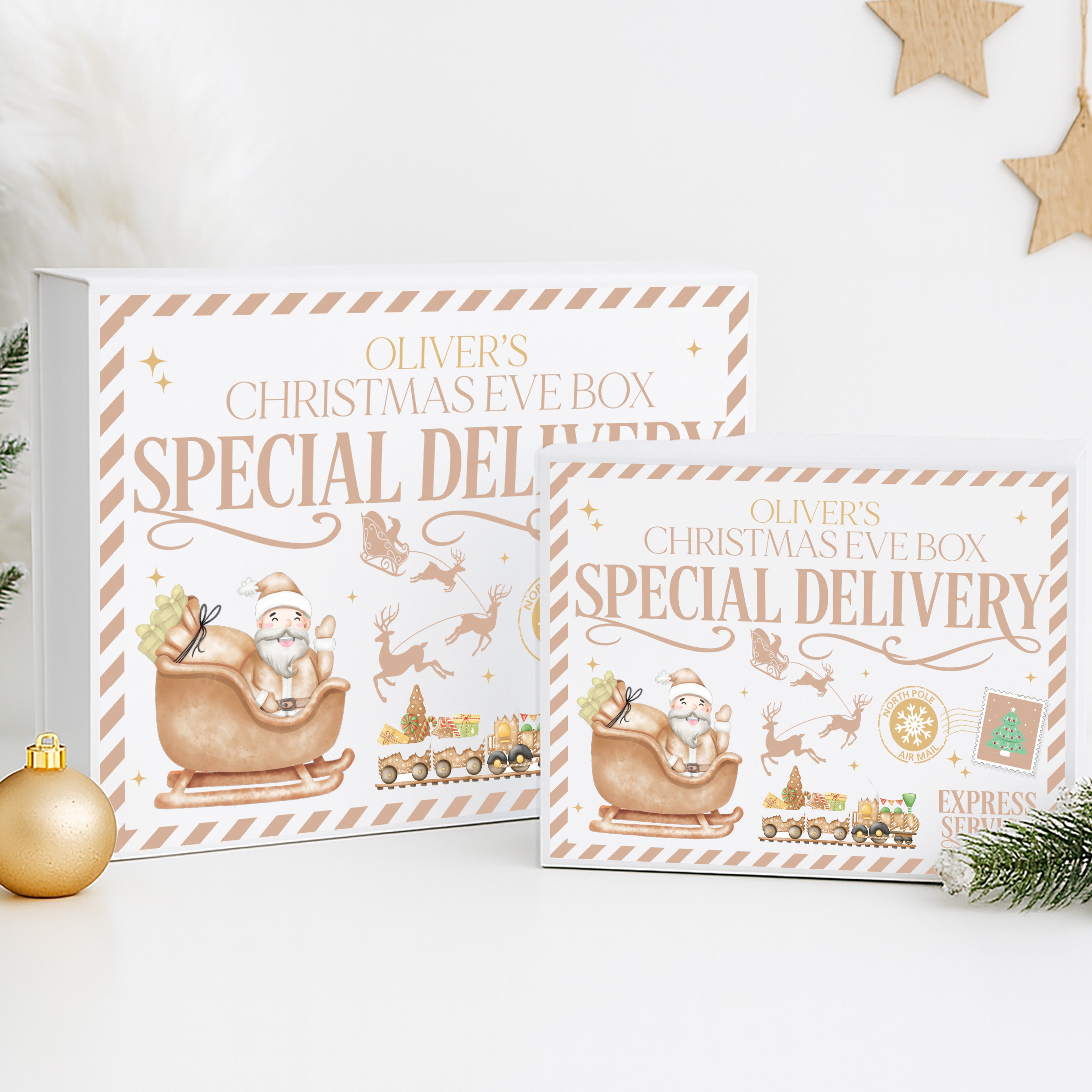 Personalised Christmas Eve Box | Personalised Christmas Eve Boxes, Custom Christmas Eves Boxes for Children | Kids Christmas Eve Box