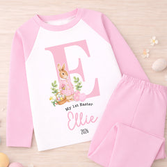 Personalised 1st Easter Pyjamas, Easter Bib | Custom Boys & Girls First Easter Baby Grow, Baby's Easter Romper