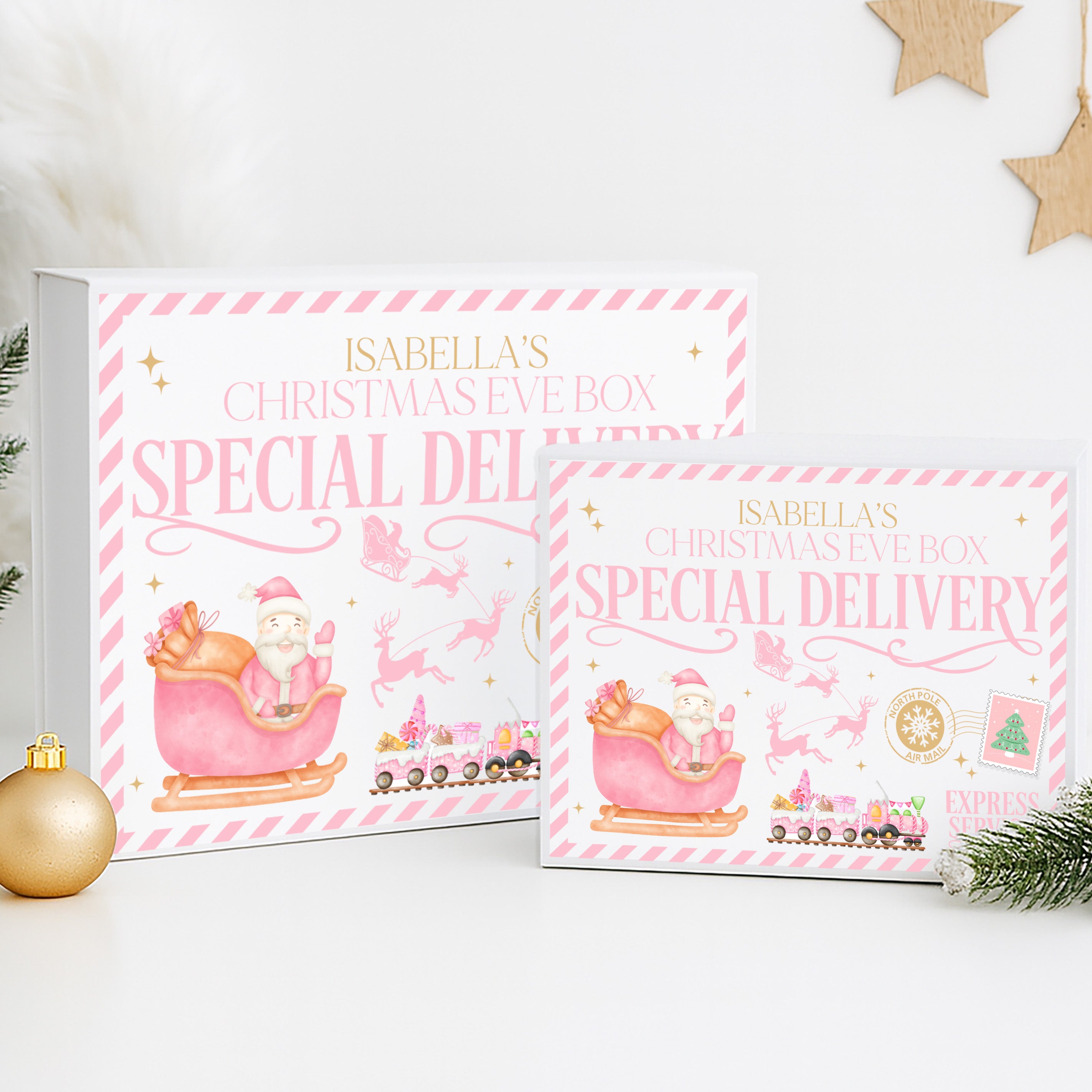 Personalised Christmas Eve Box | Personalised Christmas Eve Boxes, Custom Christmas Eves Boxes for Children | Kids Christmas Eve Box