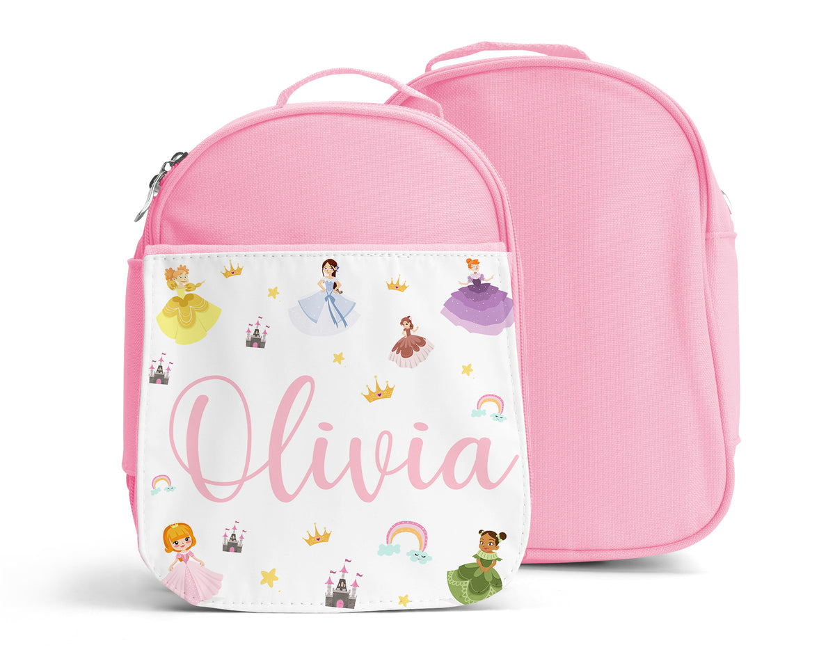Kids Personalised Lunch Bag - Princesses