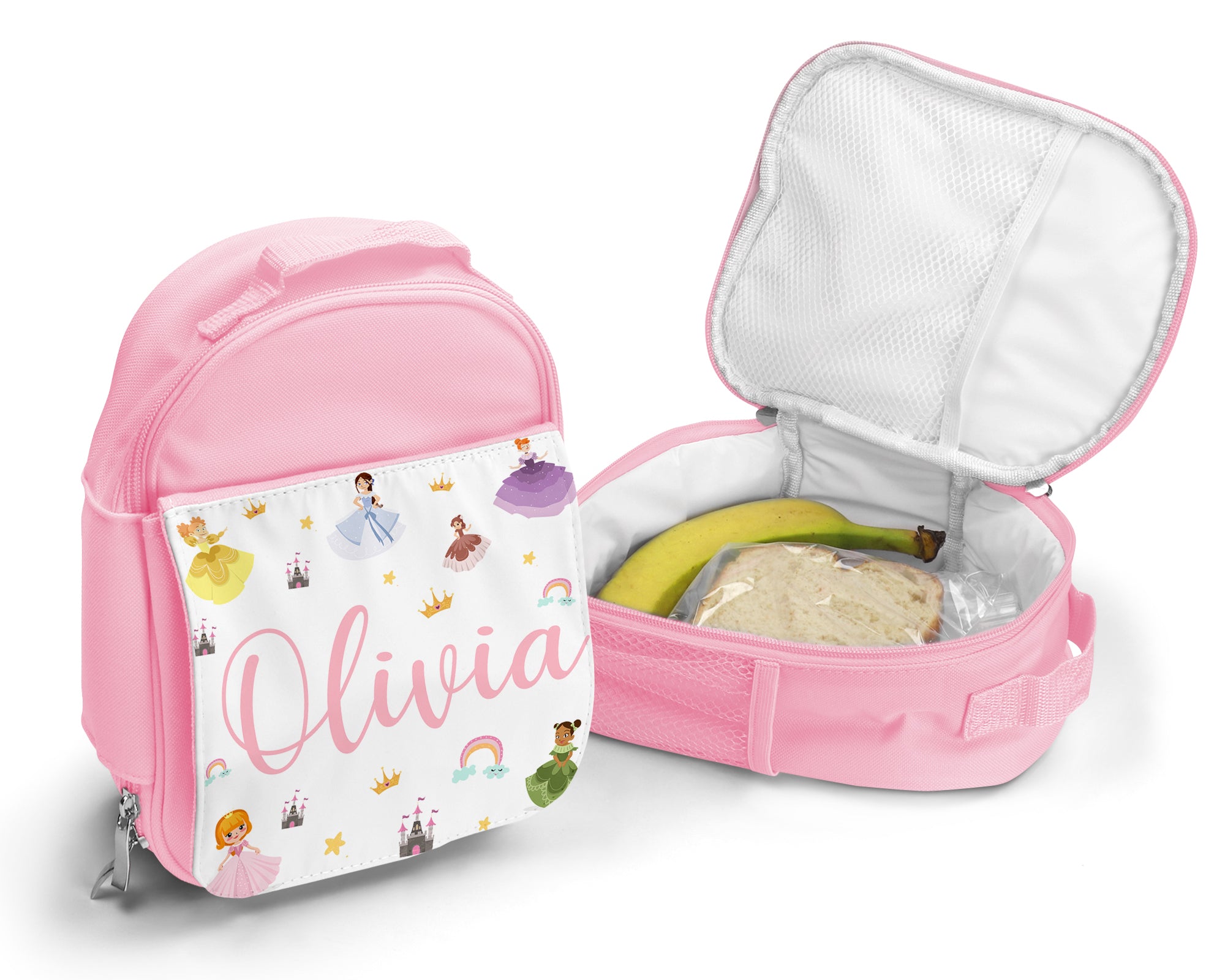Kids Personalised Lunch Bag - Princesses