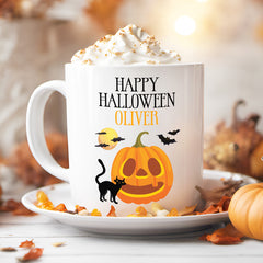 Personalised Halloween Mug | Pumpkin | Personalised Halloween Gift