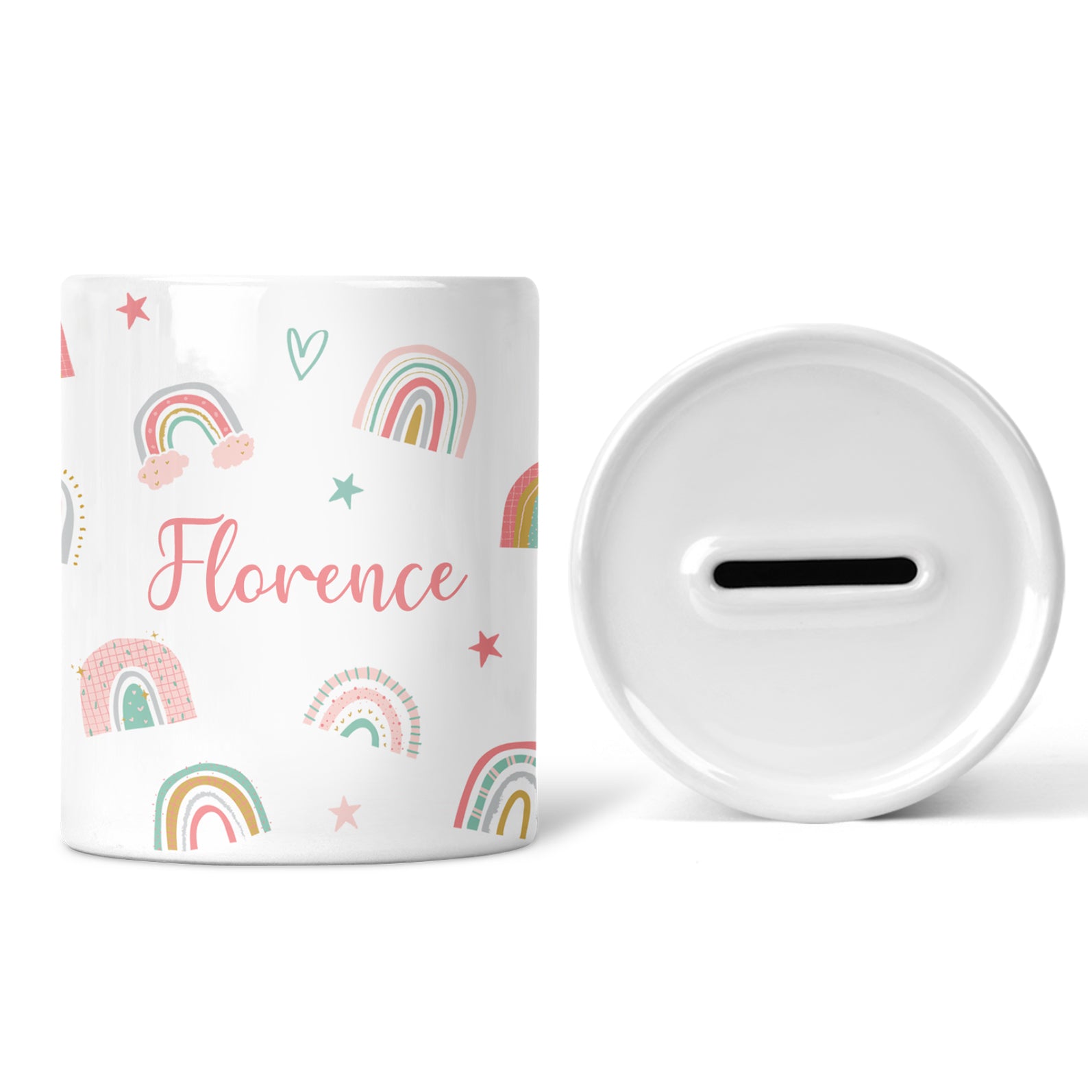Personalised Money Box | Custom Ceramic Money Pot | Personalised Kids Keepsake | Personalised Children's Money Box