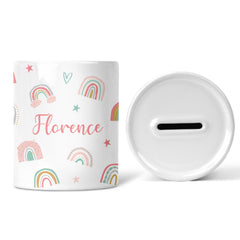 Personalised Money Box | Custom Ceramic Money Pot | Personalised Kids Keepsake | Personalised Children's Money Box