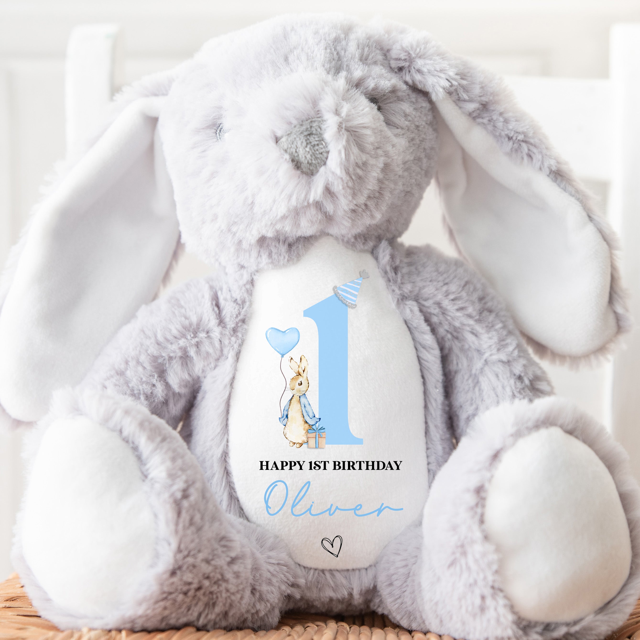 Personalised 1st Birthday Teddy | 1st Birthday Gift | First Birthday Gift, 1st Birthday Present | 1st Birthday Teddy Bear, Gift for 1st Boy