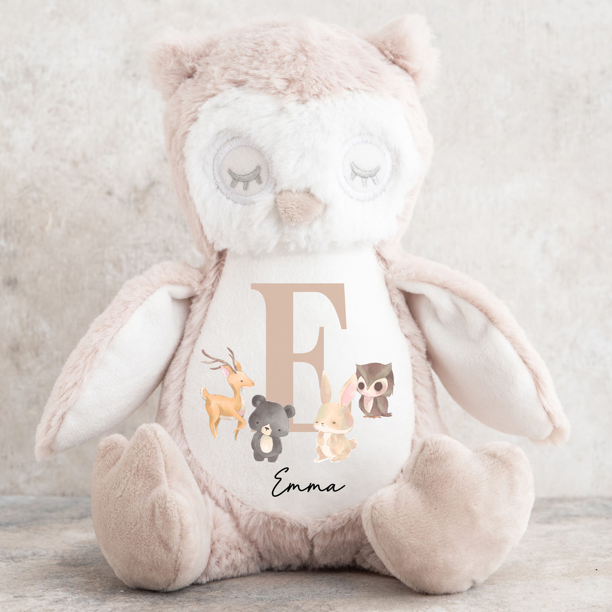 Personalised Teddy | Custom Owl Teddy | Personalised Children's Teddy | Kids Animal, Personalised Birthday Gift, Personalised Animal