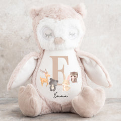 Personalised Teddy | Custom Owl Teddy | Personalised Children's Teddy | Kids Animal, Personalised Birthday Gift, Personalised Animal