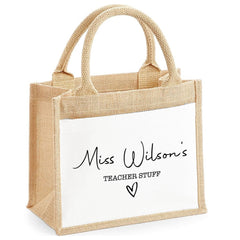 Thank You Teacher Gift, Personalised Teacher Bag | Personalised Teacher Gift, Teacher Present. End Of Term Gift, TA Gift - Teacher Stuff