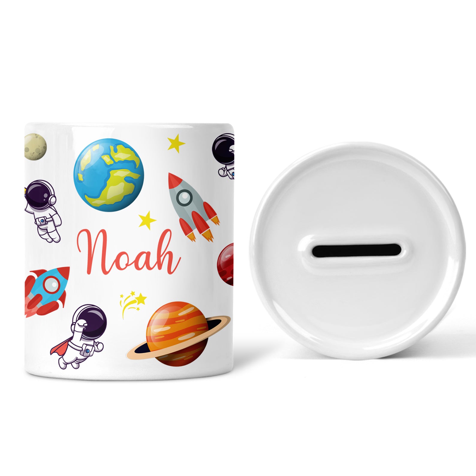 Personalised Money Box | Custom Ceramic Money Pot | Personalised Kids Keepsake | Personalised Children's Money Box