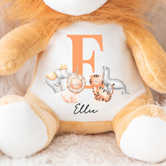 Personalised Teddy | Custom Lion Teddy | Personalised Children's Teddy | Kids Animal, Personalised Birthday Gift, Personalised Animal