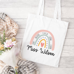 Thank You Teacher Gift, Personalised Teacher Bag | Personalised Teacher Gift, Teacher Present. End Of Term Gift, TA Gift, School Leaver Gift