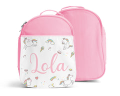 Kids Personalised Lunch Bag - Unicorns