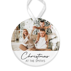 Personalised Christmas Ornament | Custom Photo Christmas Bauble, Personalised Christmas Decoration, Family Christmas | Christmas At The